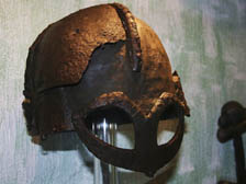 sPOILERS] Battle-ready Viking helmet based after a finding from Gjermundbu  farm in Ringerike, Norway. This Viking-era helmet dates back to the 9th  century. The helmet is made of 2 mm steel and